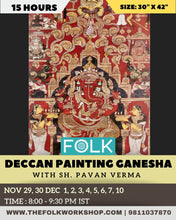 Load image into Gallery viewer, Recordings - Deccani Painting Ganesha Workshop