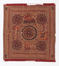 Load image into Gallery viewer, A vintage traditional canopy done in natural colors with 4 goddesses featured prominently