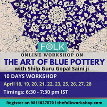 Load and play video in Gallery viewer, Blue Pottery Intensive Workshop