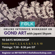 Load image into Gallery viewer, Gond Art Workshop 1-10 February 2022