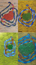 Load image into Gallery viewer, Some works created by participants during the Gond S2 workshop