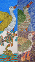 Load image into Gallery viewer, Some works created by participants during the Gond S2 workshop