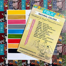 Load image into Gallery viewer, 10 shades of natural colors extracted from fruits, plants and clay. Vibrant long lasting colors with long shelf life