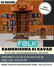 Load image into Gallery viewer, FOLK brings Kavad workshop with Satyanarayan Suthar from January 5 - Jan 20, 2024
