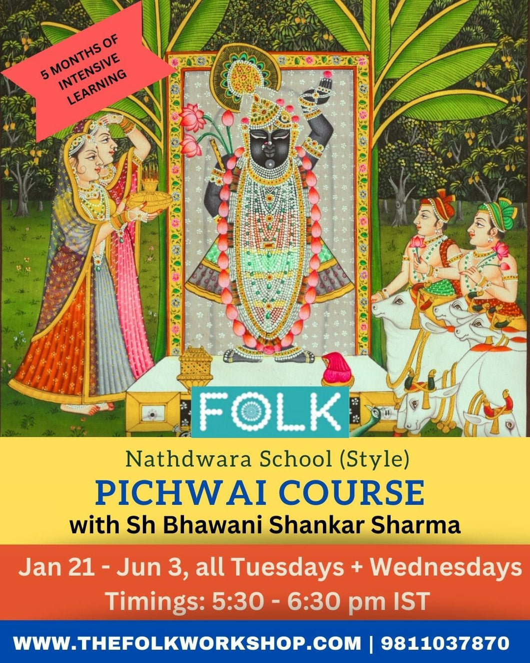 5 months Pichwai Course - Nathdwara School