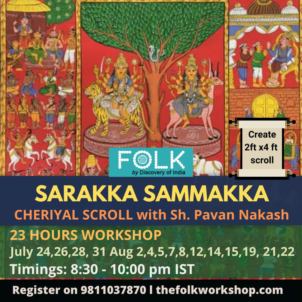 SARAKKA SAMAKKA Cheriyal Scroll 2x4 ft