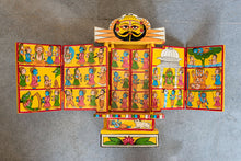 Load image into Gallery viewer, Paint stories of Rama and Krishna on a 11&quot; tall kavad
