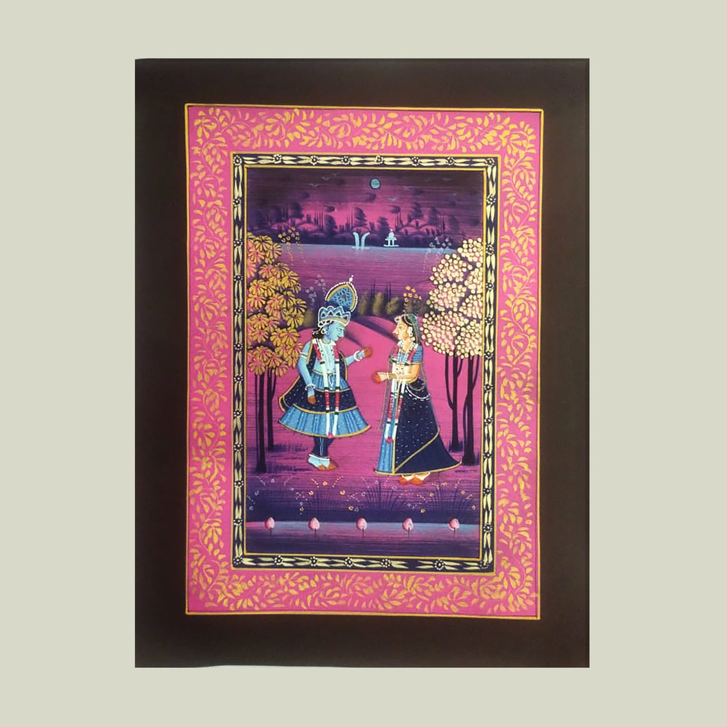 Rajasthan Miniature - Radha Krishna 10