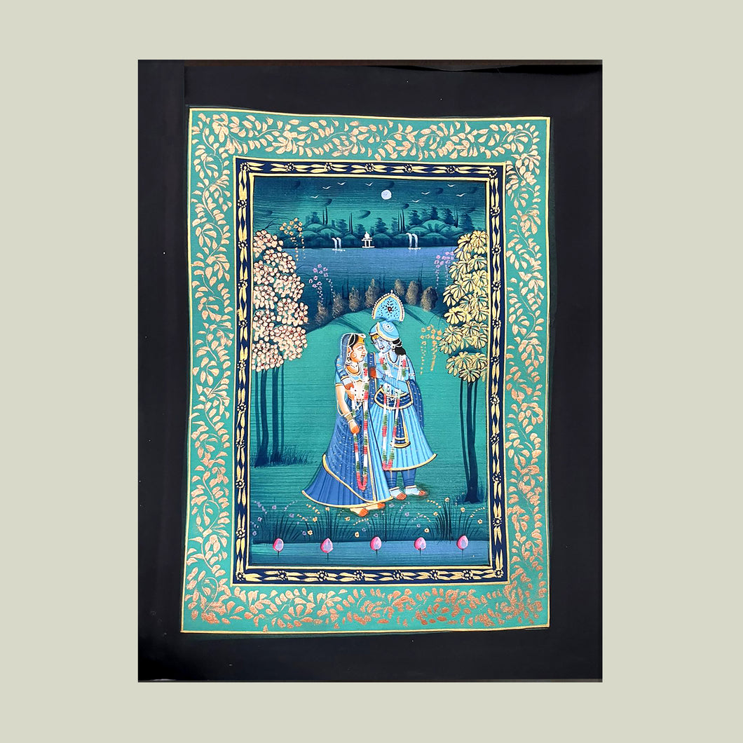 Rajasthan Miniature - Radha Krishna 11