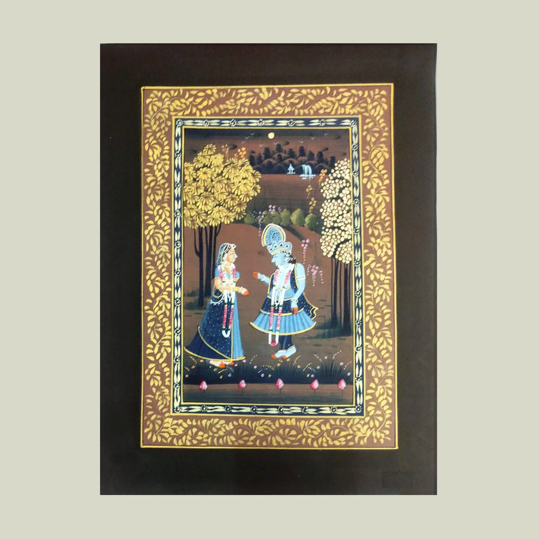 Rajasthan Miniature - Radha Krishna 12