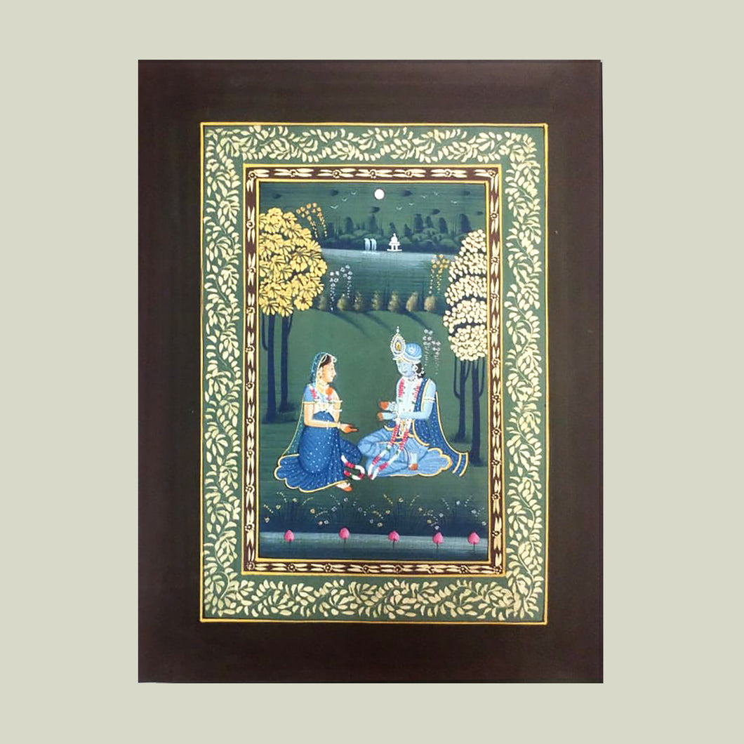 Rajasthan Miniature - Radha Krishna 13