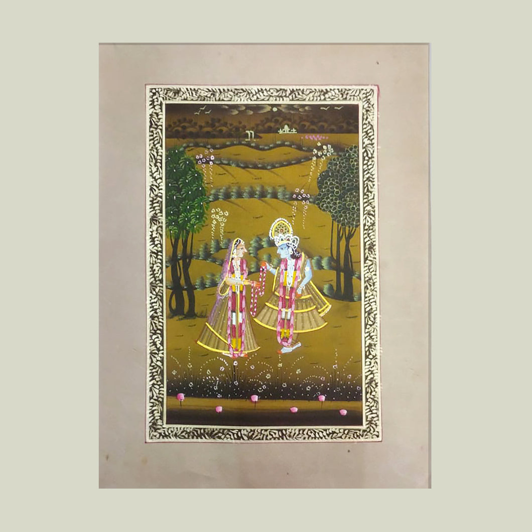 Rajasthan Miniature - Radha Krishna 15