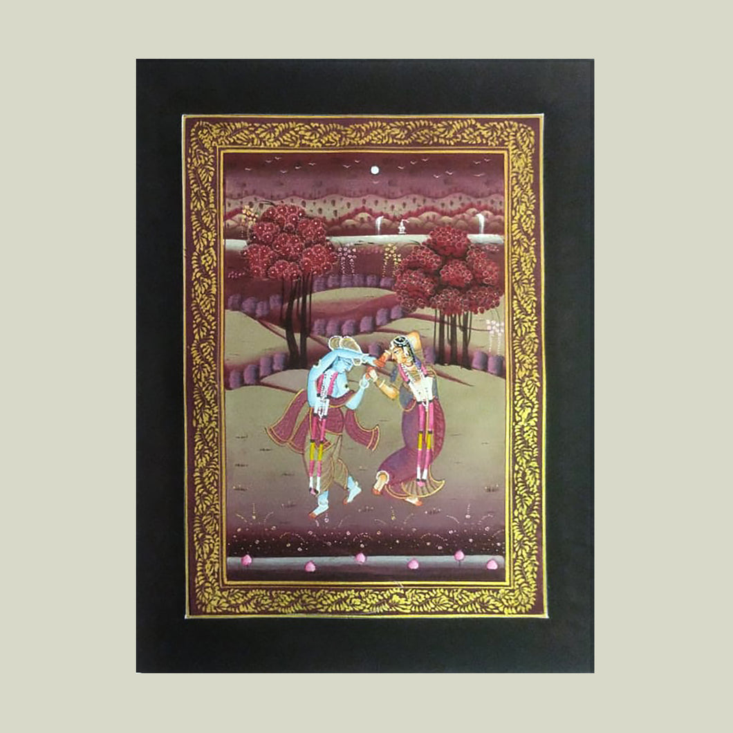 Rajasthan Miniature - Radha Krishna 17