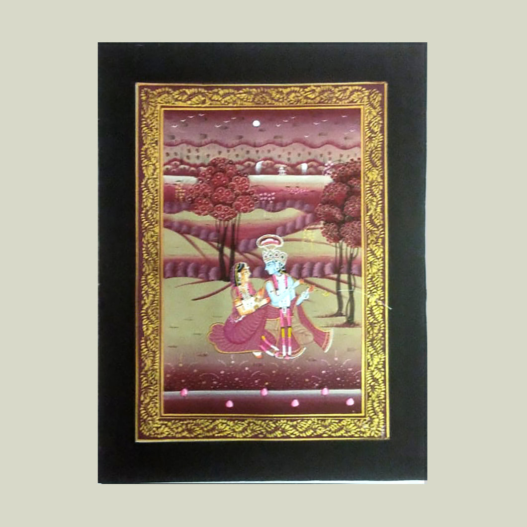 Rajasthan Miniature - Radha Krishna 18