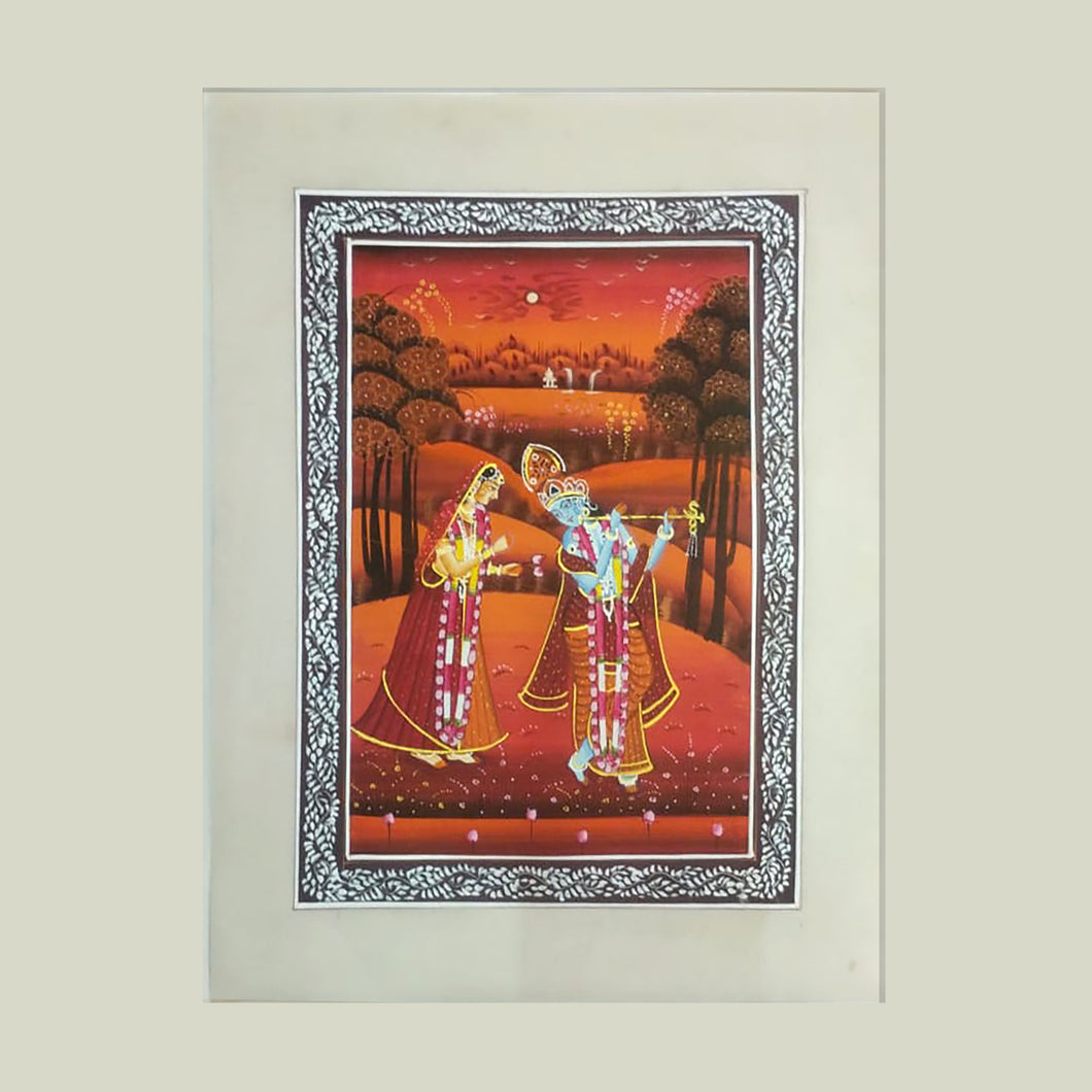 Rajasthan Miniature - Radha Krishna 20