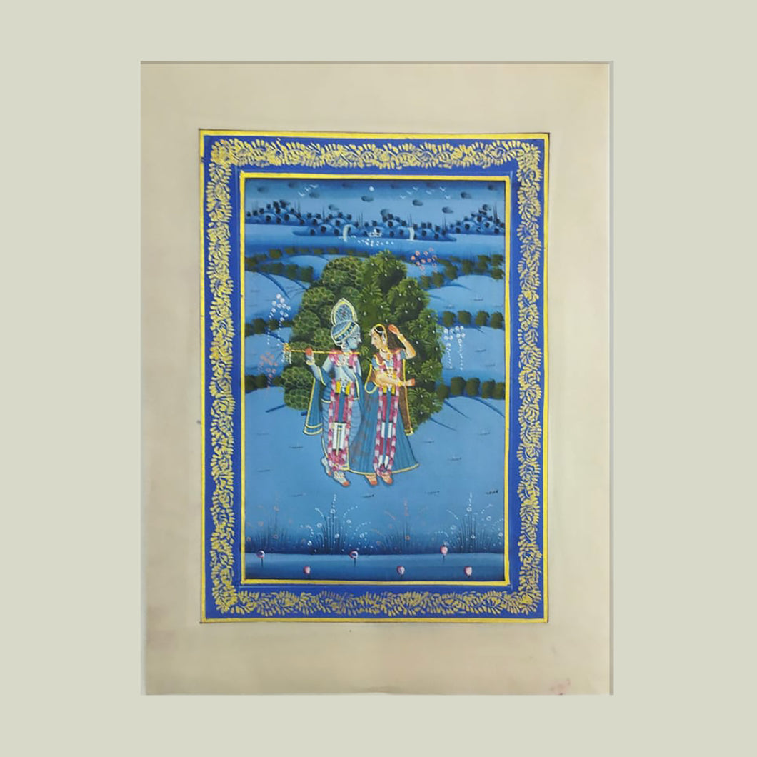 Rajasthan Miniature - Radha Krishna 21