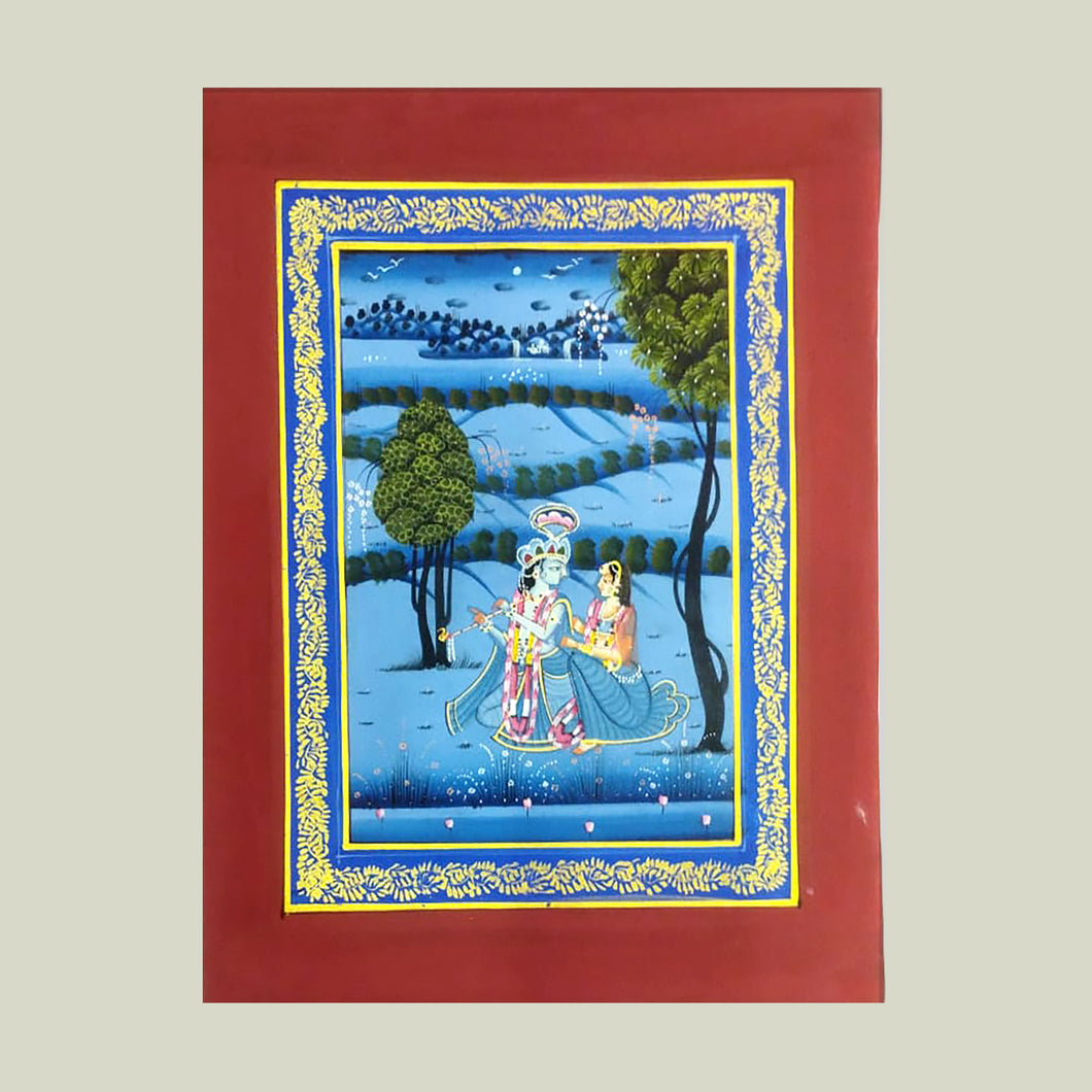 Rajasthan Miniature - Radha Krishna 22