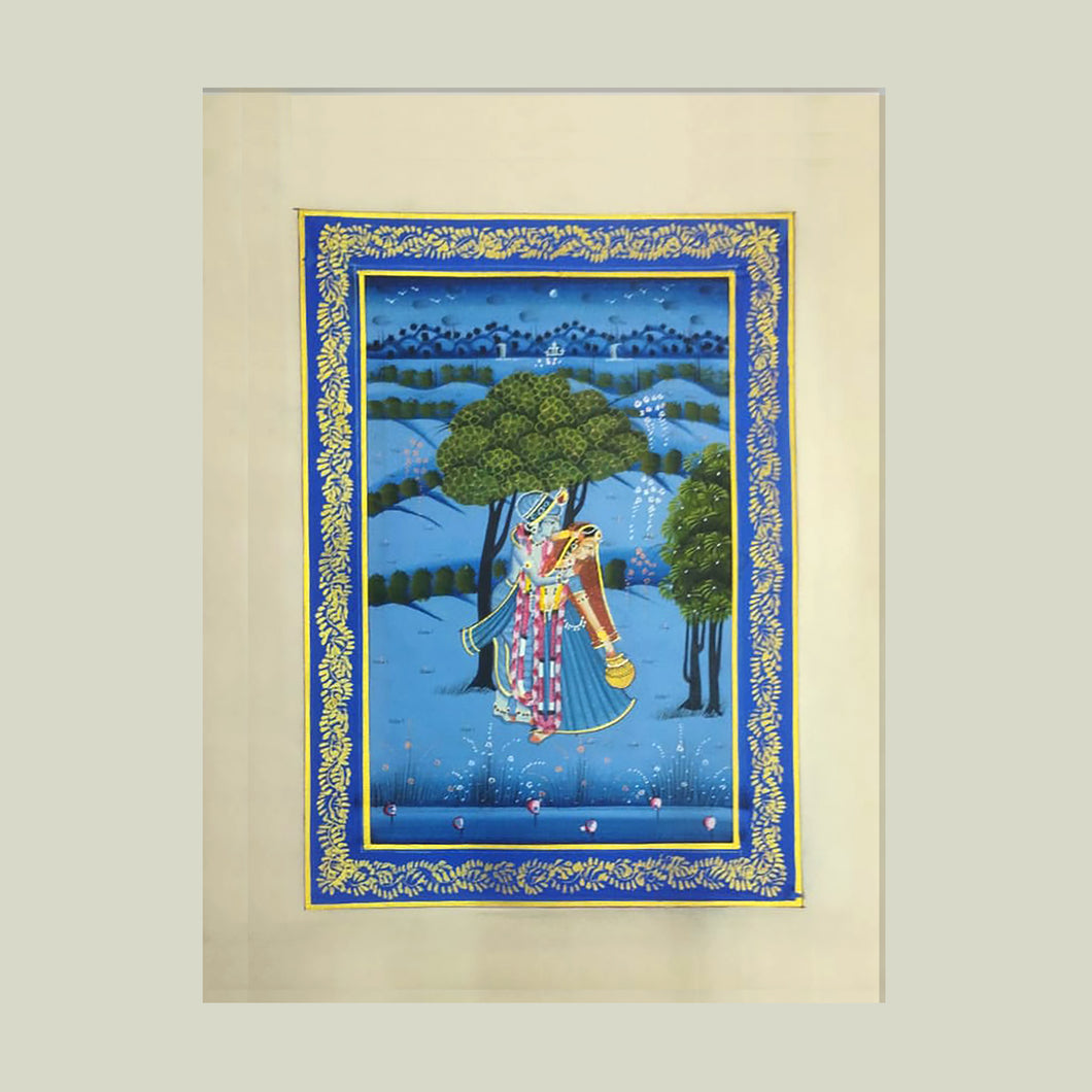 Rajasthan Miniature - Radha Krishna 23