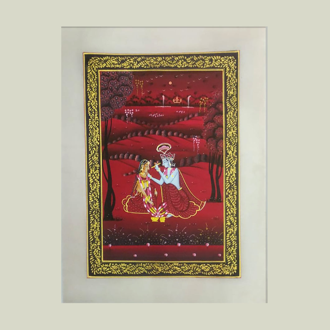 Rajasthan Miniature - Radha Krishna 24