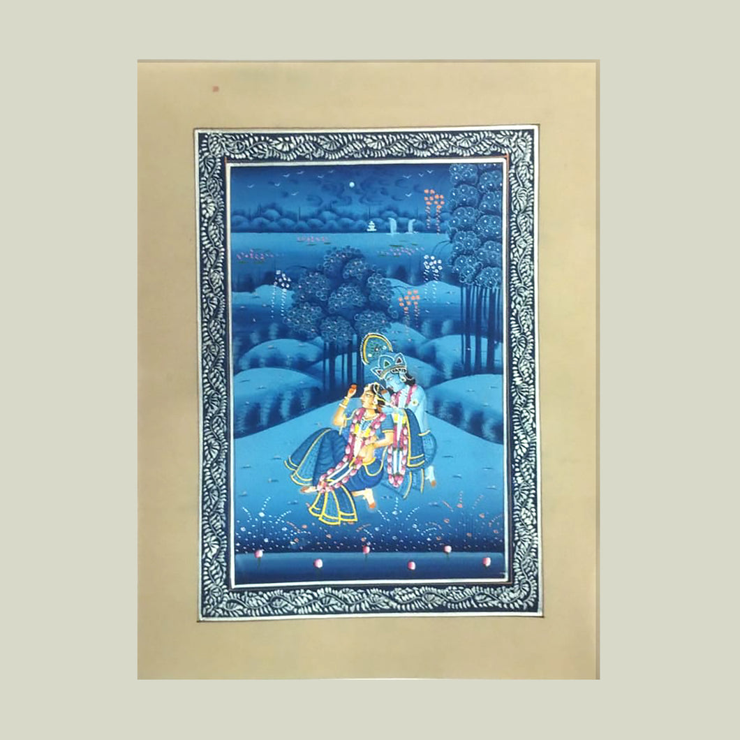 Rajasthan Miniature - Radha Krishna 2