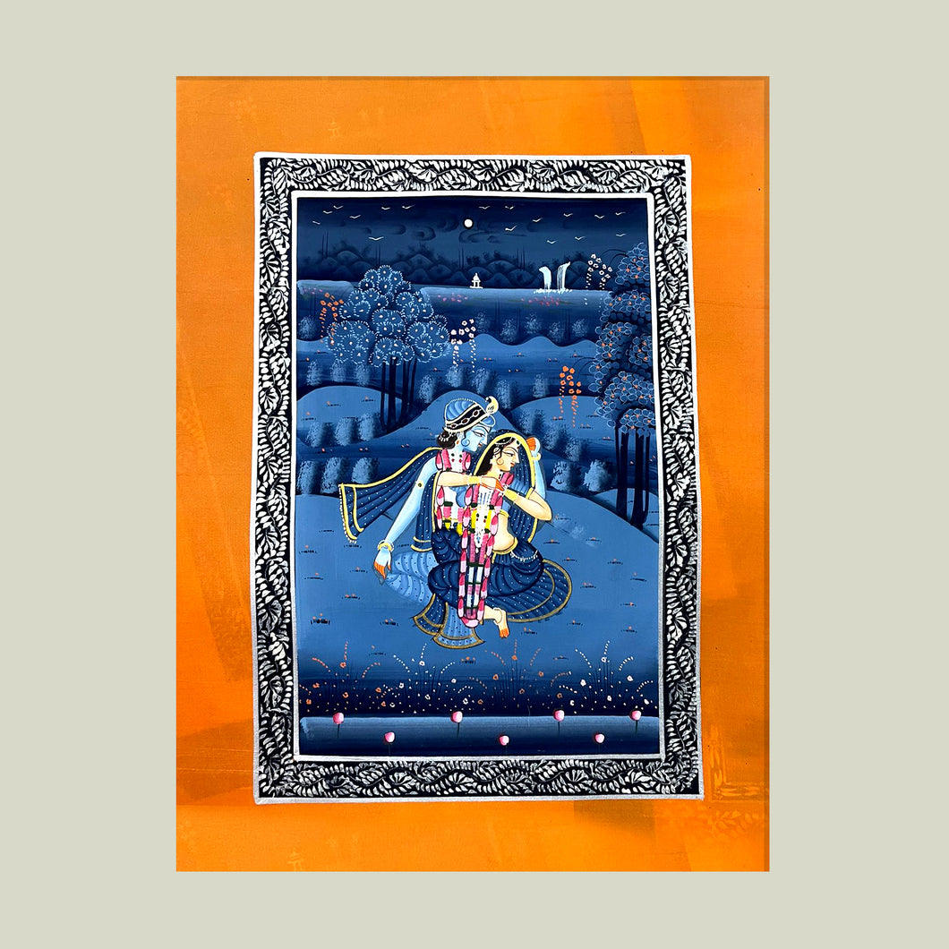 Rajasthan Miniature - Radha Krishna 28