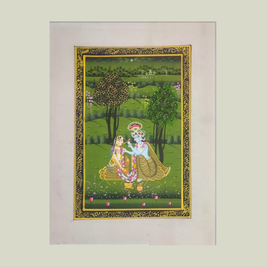 Rajasthan Miniature - Radha Krishna 33