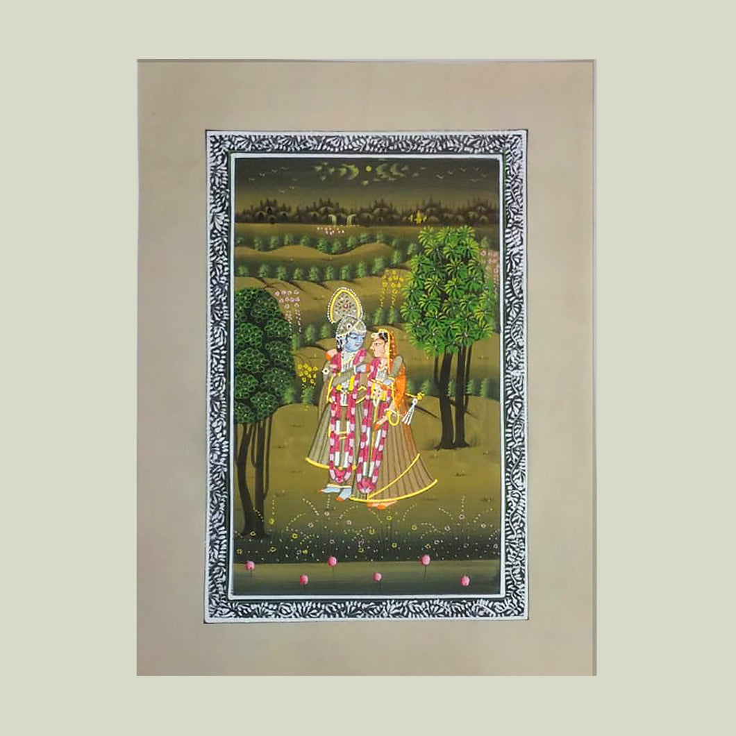 Rajasthan Miniature - Radha Krishna 35