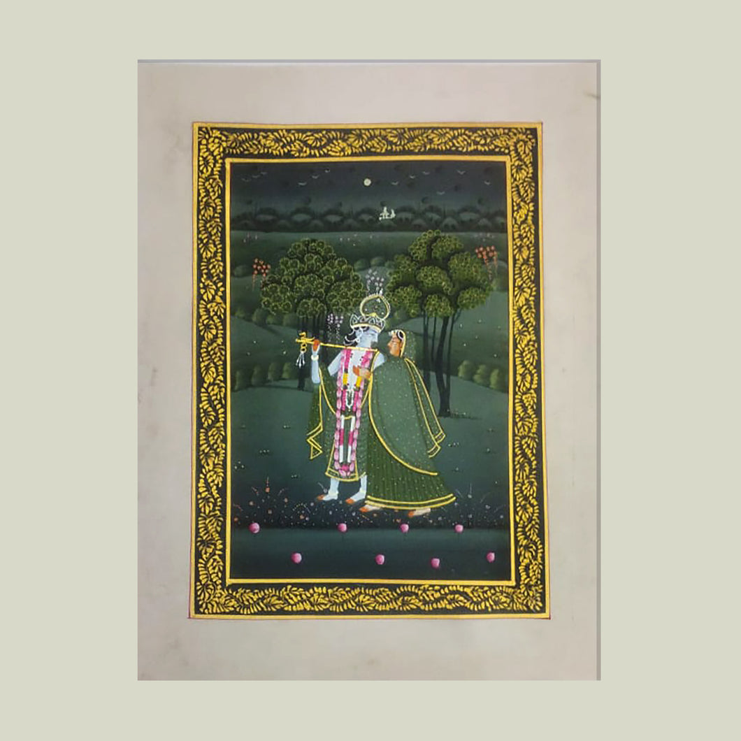 Rajasthan Miniature - Radha Krishna 36