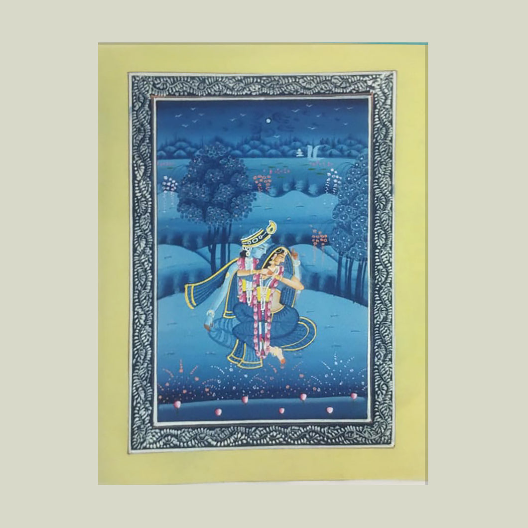 Rajasthan Miniature - Radha Krishna 3