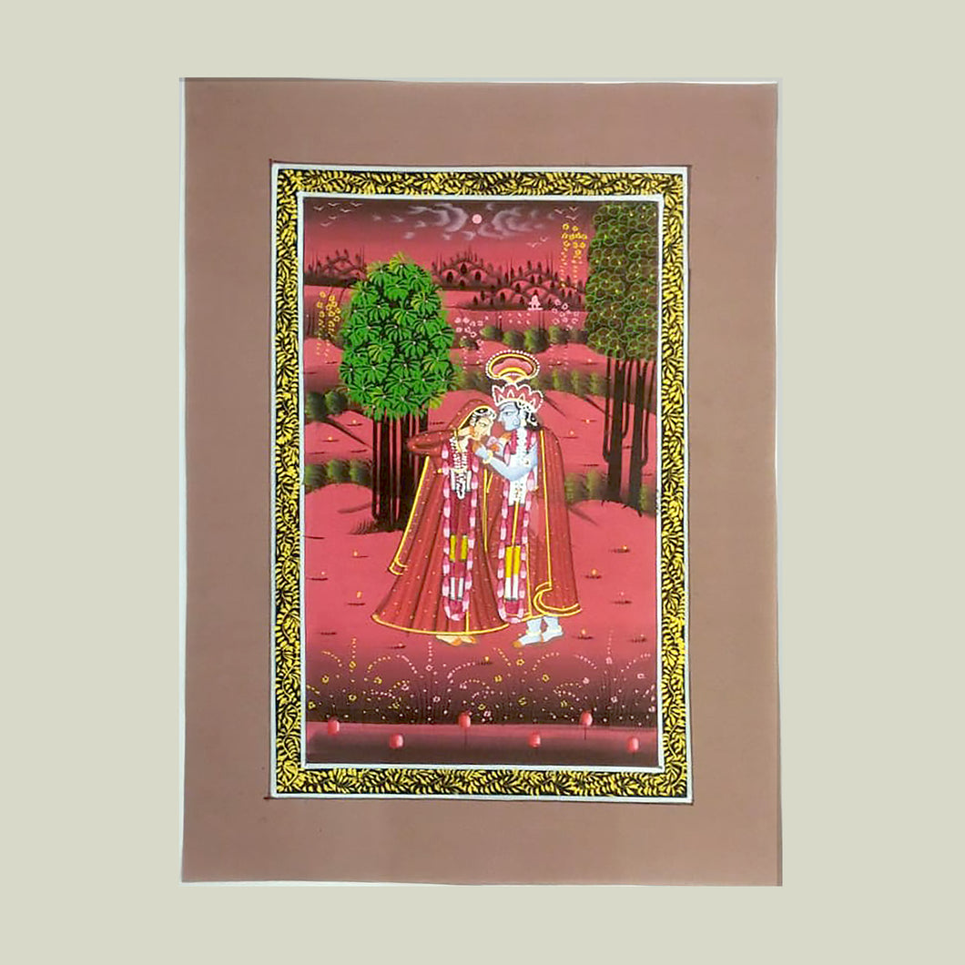 Rajasthan Miniature - Radha Krishna 40