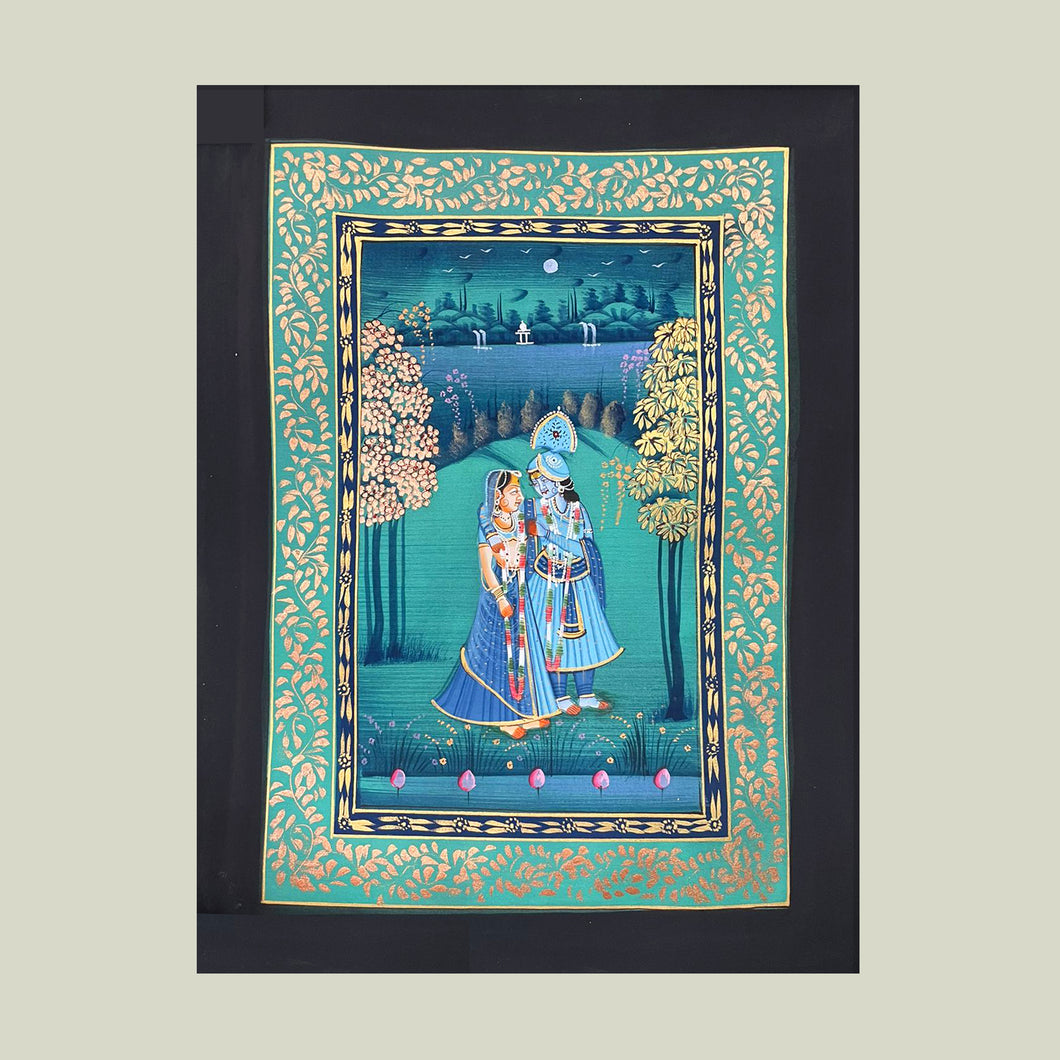 Rajasthan Miniature - Radha Krishna 43