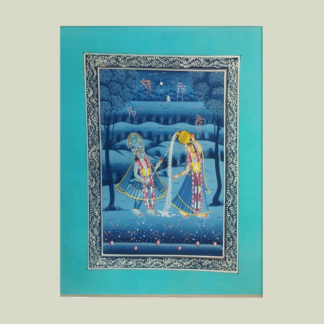 Rajasthan Miniature - Radha Krishna 4