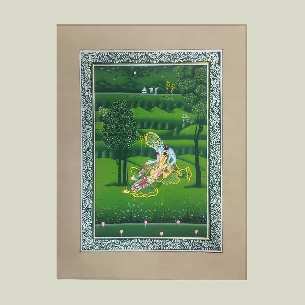 Rajasthan Miniature - Radha Krishna 5