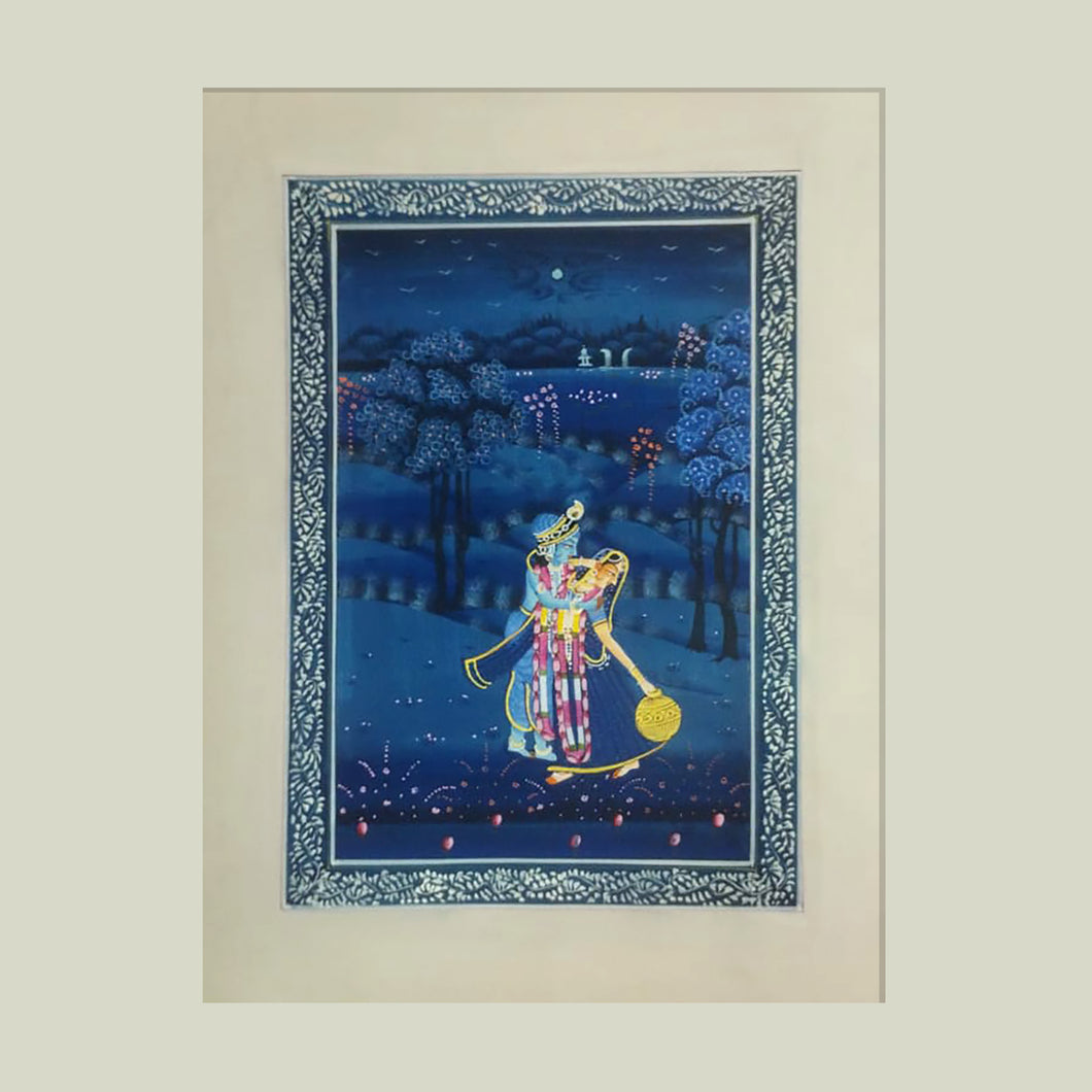 Rajasthan Miniature - Radha Krishna 6