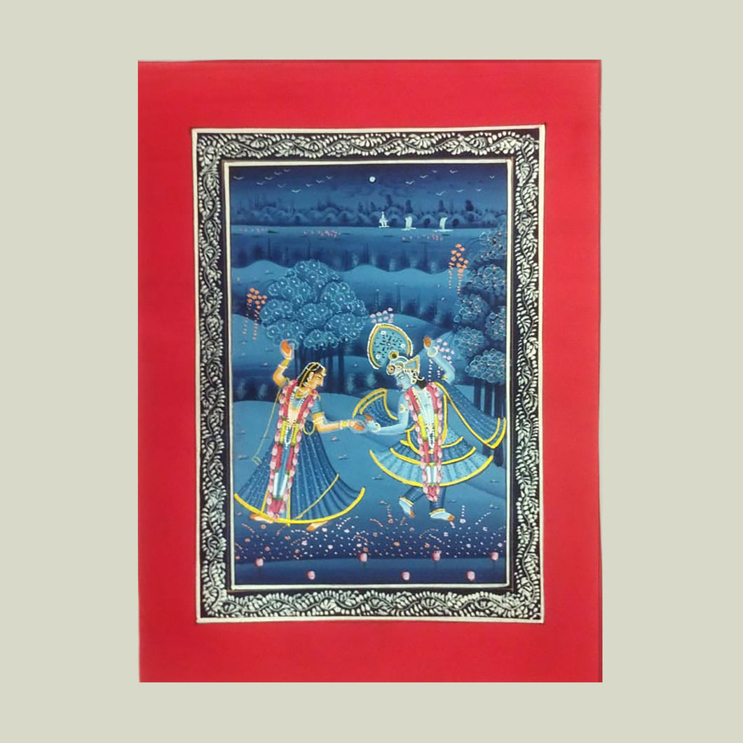 Rajasthan Miniature - Radha Krishna 7