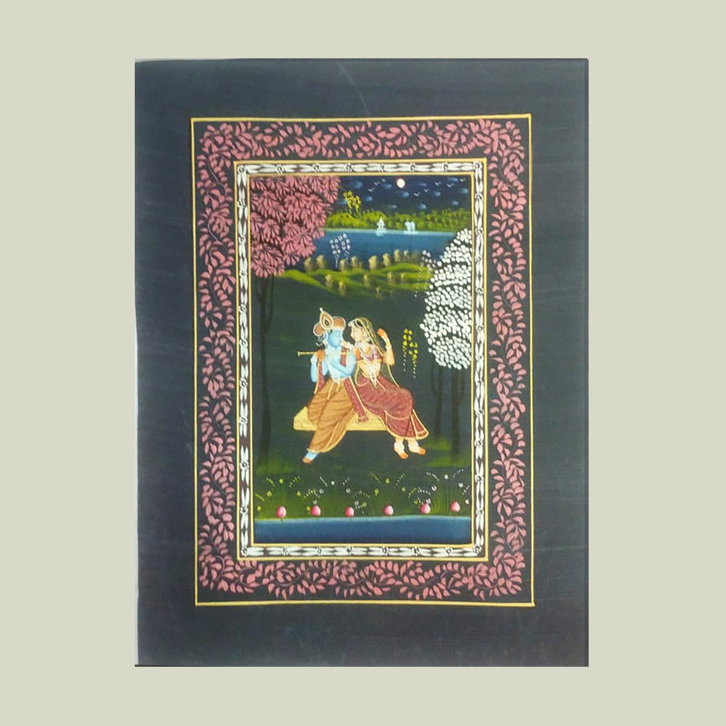 Rajasthan Miniature - Radha Krishna 8