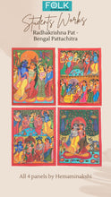 Load image into Gallery viewer, Radhakrishna Pat- Bengal Pattachitra
