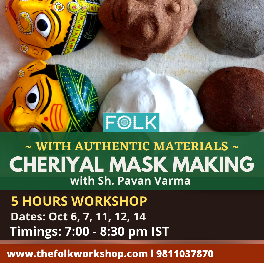 Recordings - Cheriyal Mask 'Making' workshop with materials