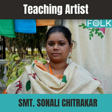 Load image into Gallery viewer, Bengal Pattachitra teaching artist Smt. Sonali Chitrakar
