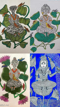 Load image into Gallery viewer, Some works created by participants during the Gond S2 workshop
