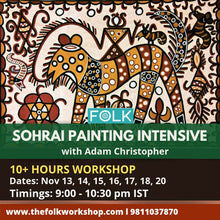 Load image into Gallery viewer, Sohrai painting Intensive 10 days workshop by FOLK
