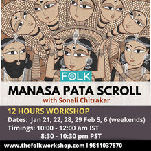 Load image into Gallery viewer, Manasa Pat scroll Workshop with Sonali Chitrakar
