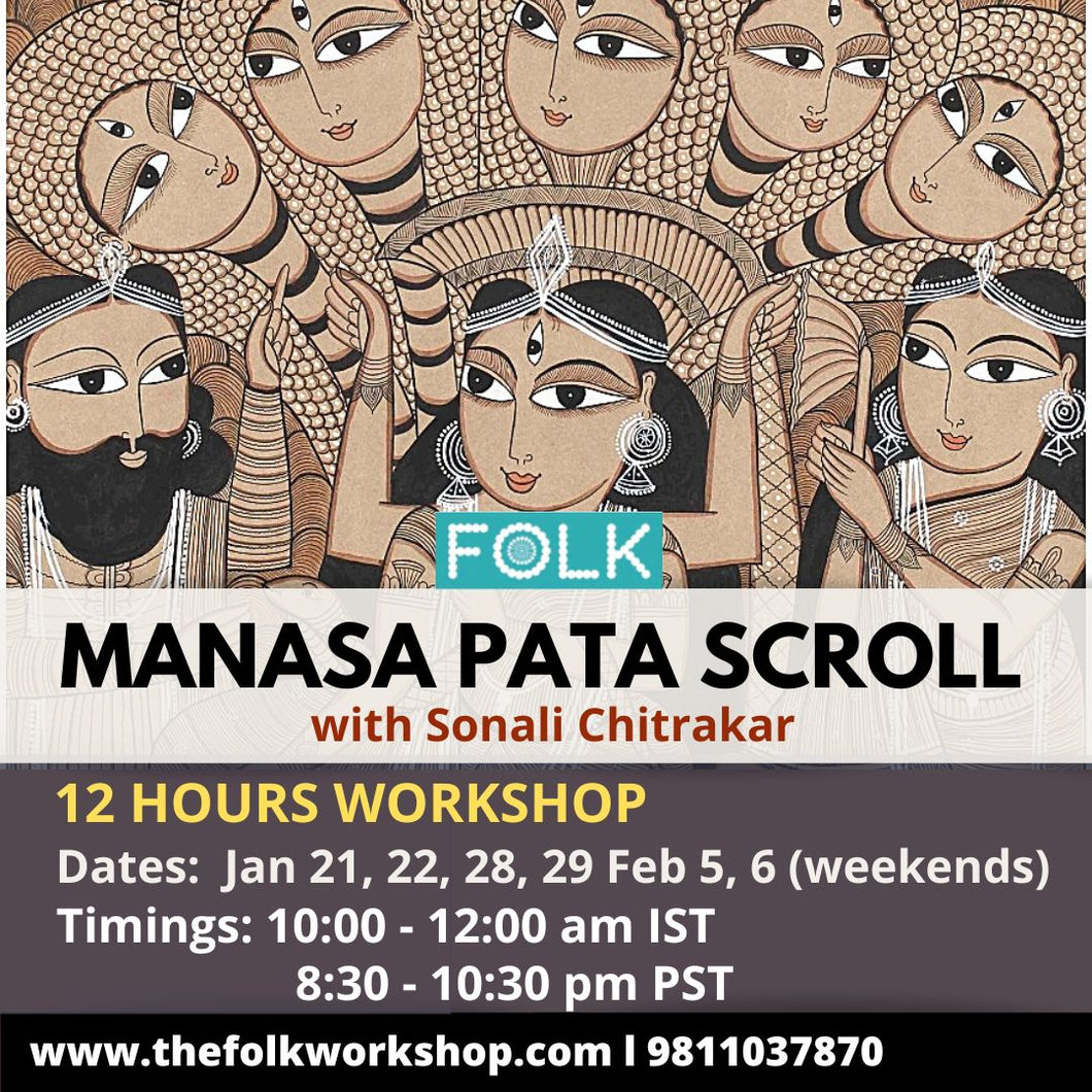 Manasa Pat scroll Workshop with Sonali Chitrakar